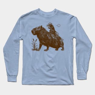 capybara cowboy Long Sleeve T-Shirt